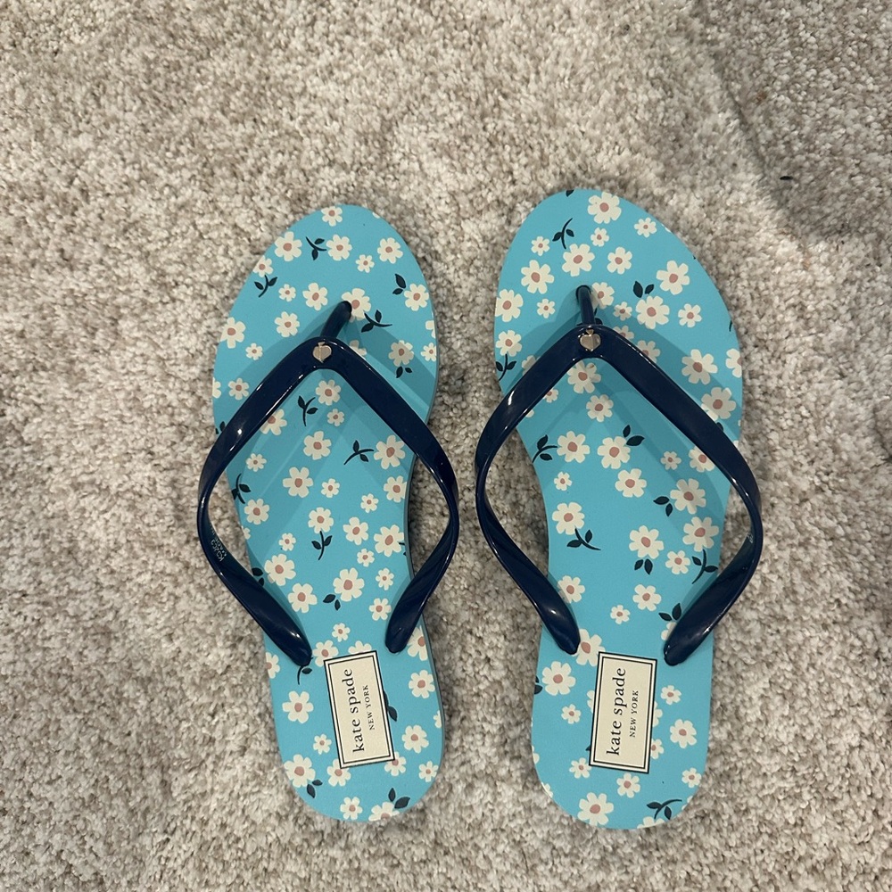 Kate Spade Floral Blue Sandals